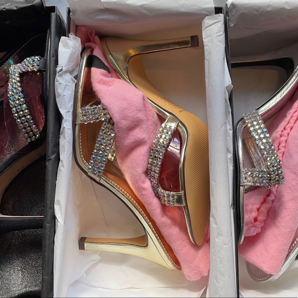 Nina’s Rhinestone Heel Sandals - Picture 3 of 14